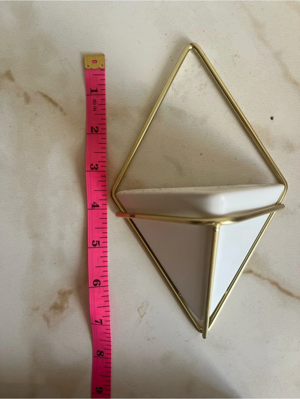 Hardly Used: Umbra 262800 Trigg Hanging Planter & Geometric Wall Decor Set of 4
